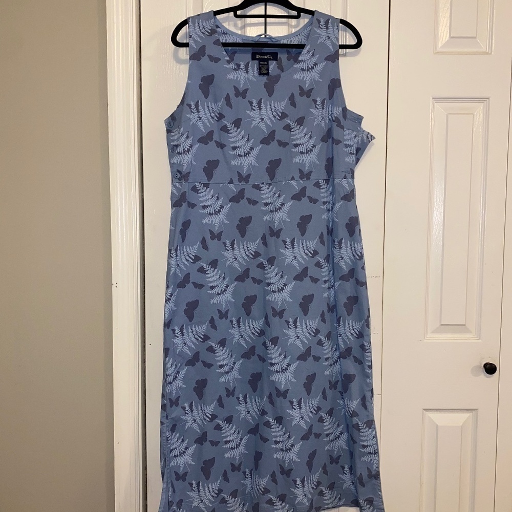 Denim & Co long denim dress size medium
